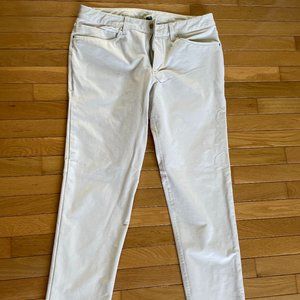 Lululemon ABC Pants Slim Mens Size 34 White